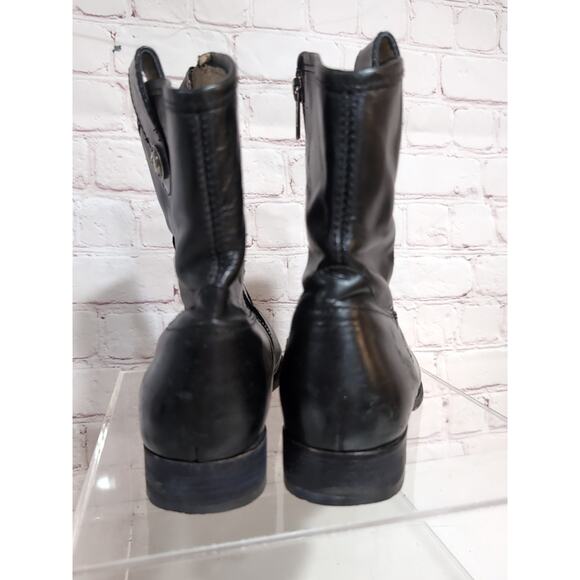 FRYE Black Leather Melissa Button Short Ankle Boots Women's Size 8.5 B - Picture 5 of 13